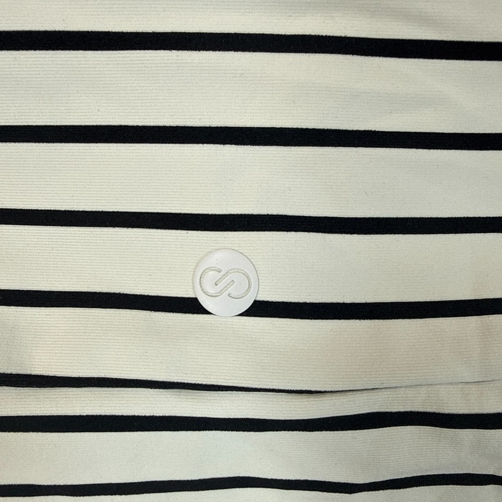 Calia Coastal Stripe Wide Band Bikini‎ Bottom Womens XL White Navy NWT - Picture 3 of 7